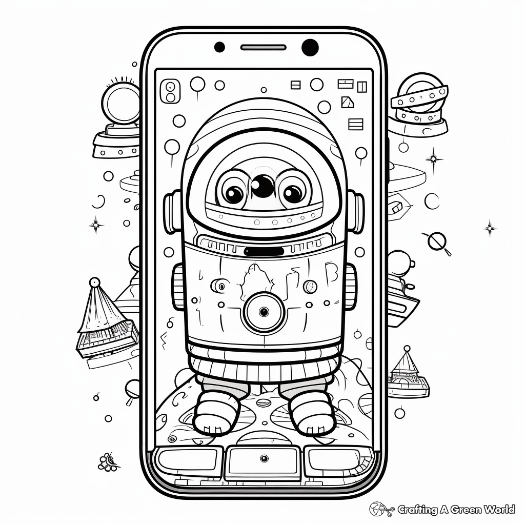 Phone Coloring Pages Free Printable 