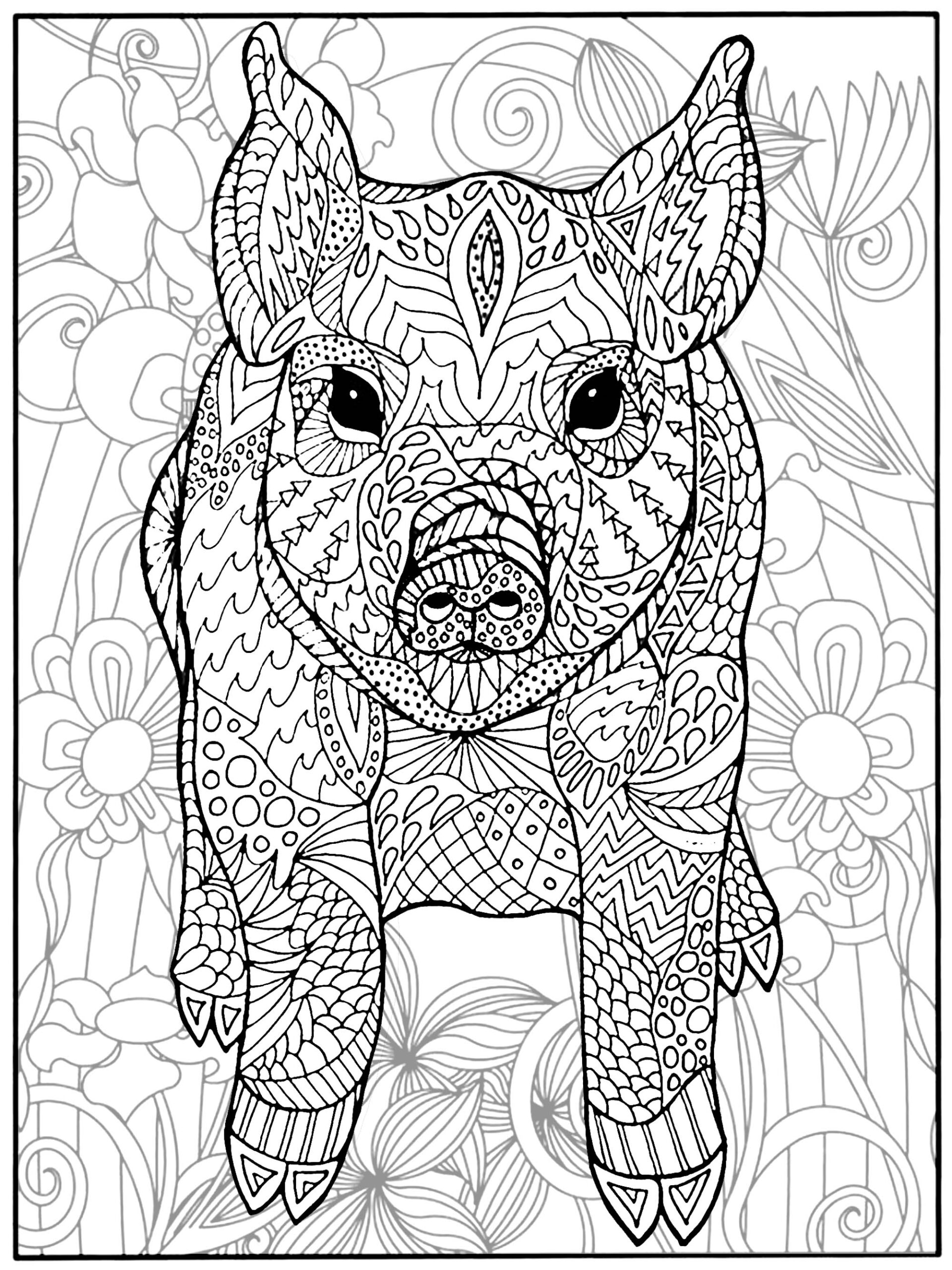 coloring pages of pigs