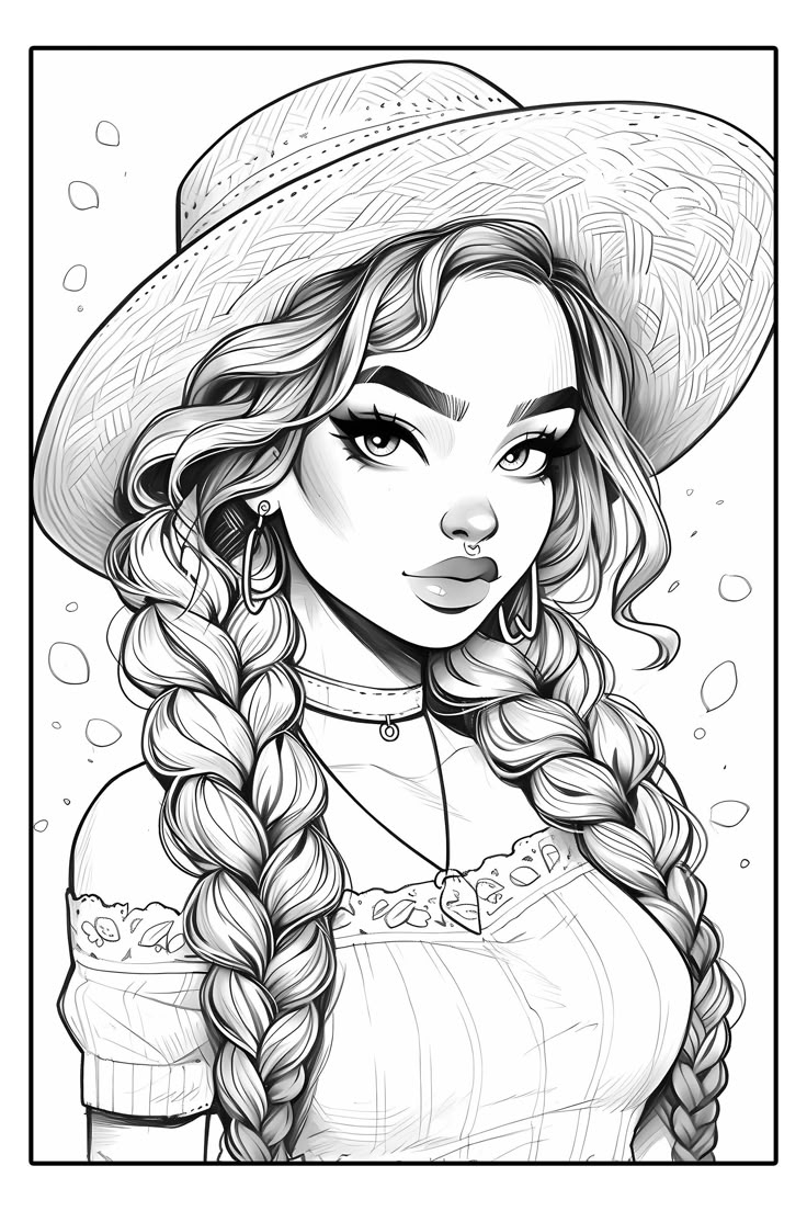 Pin By PuddlesDraws On Coloring Pages In 2025 Color Drawing Art Drawing People Coloring Book