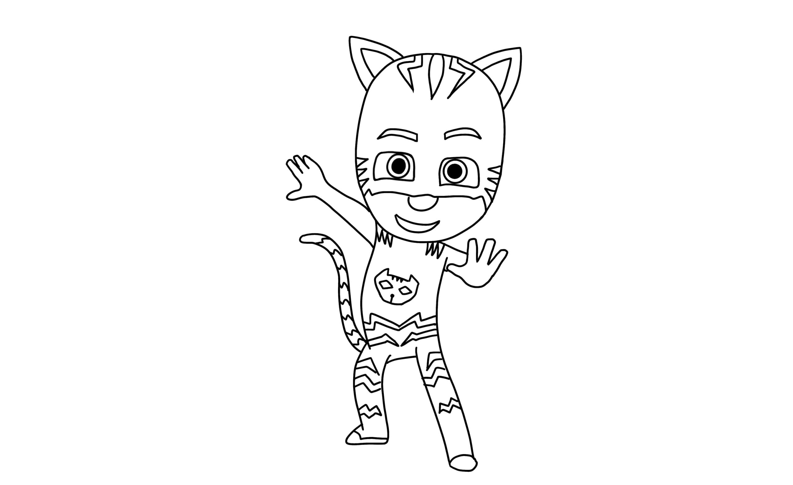 pj mask coloring pages
