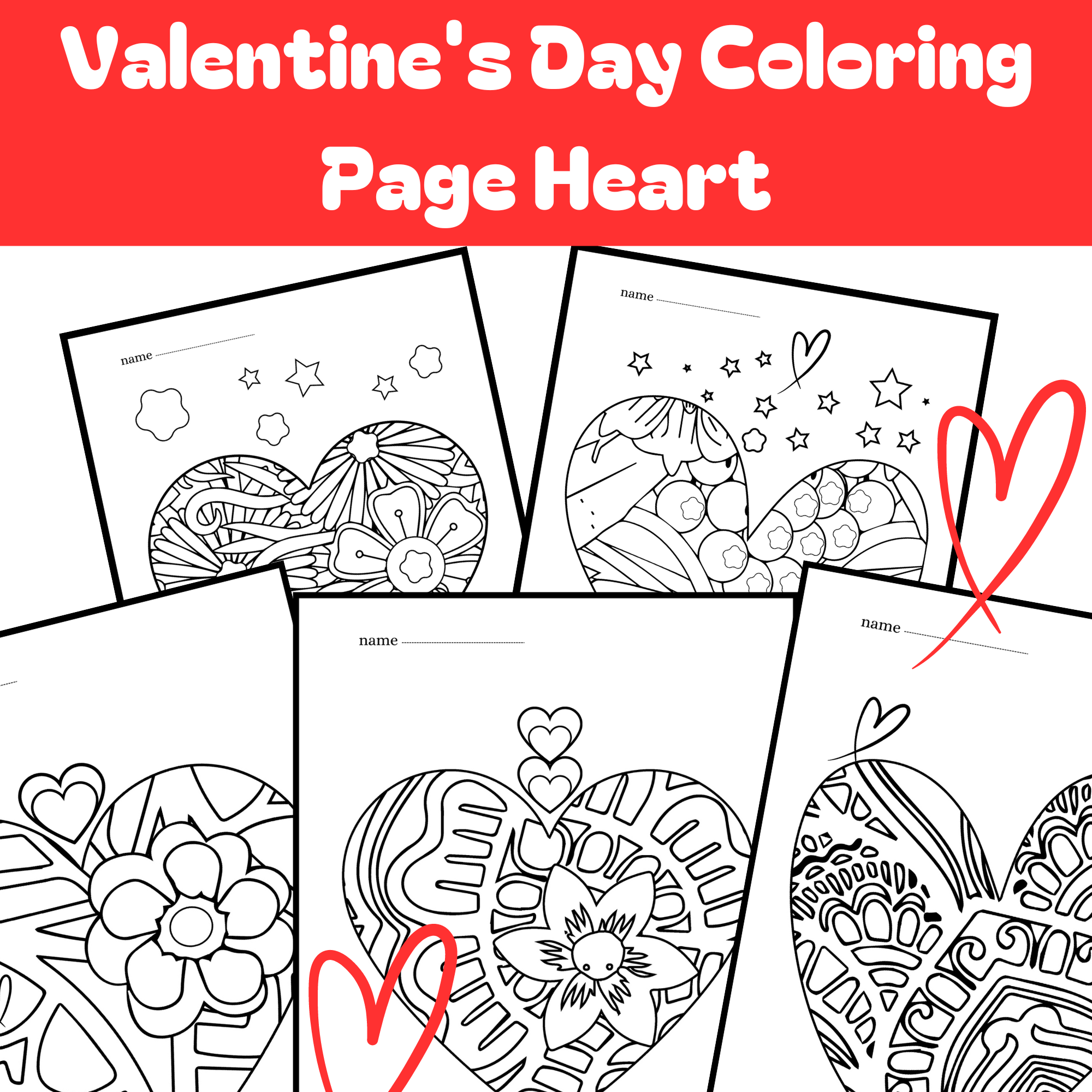 valentines coloring page