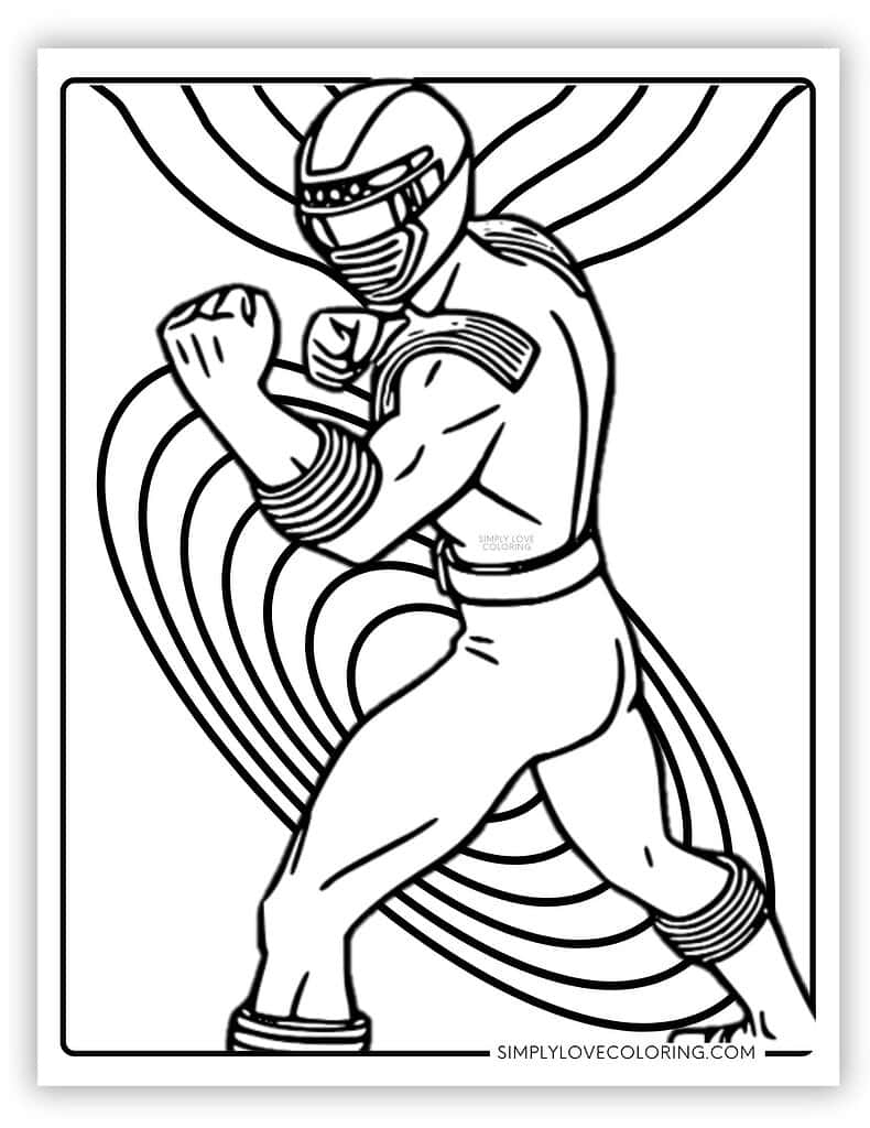 coloring pages of power rangers
