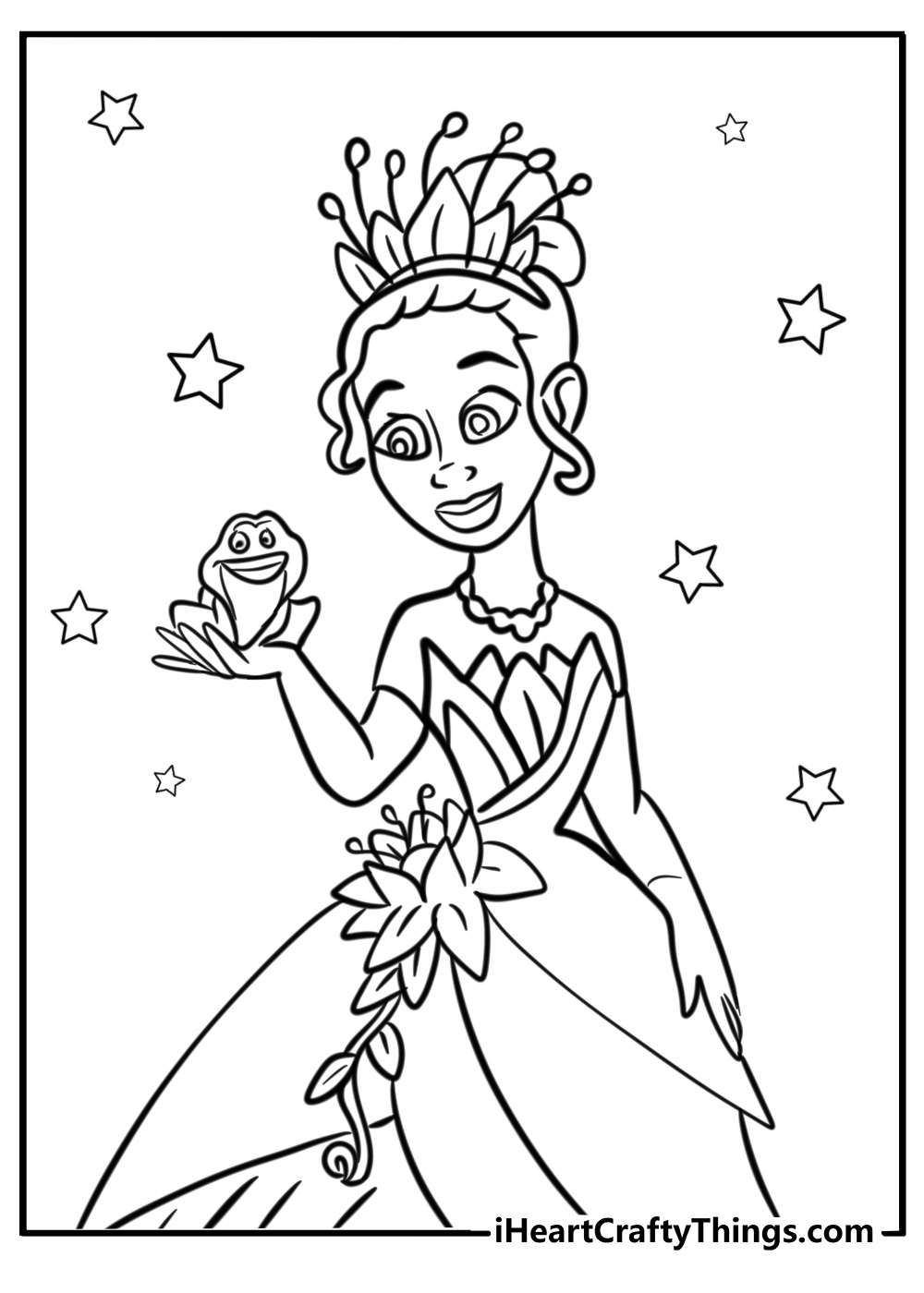 disney princess tiana coloring pages