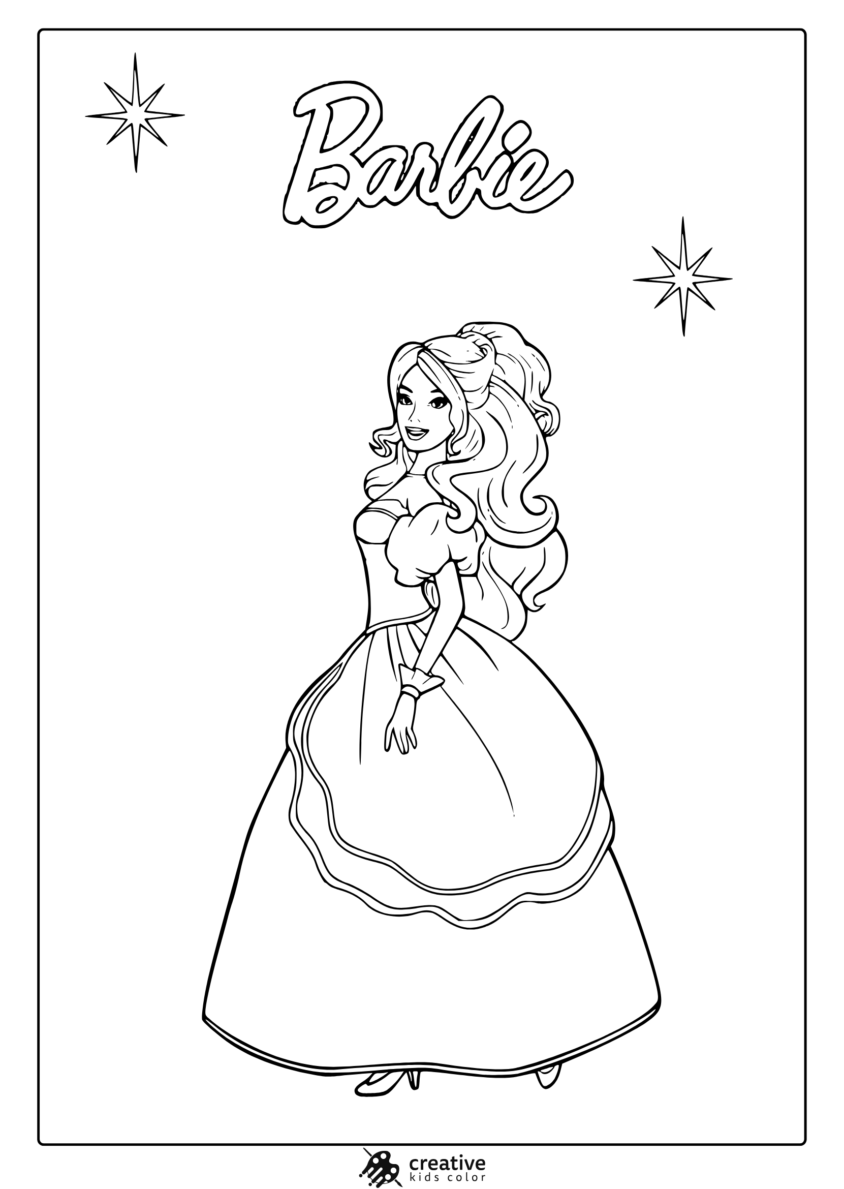 princess coloring page