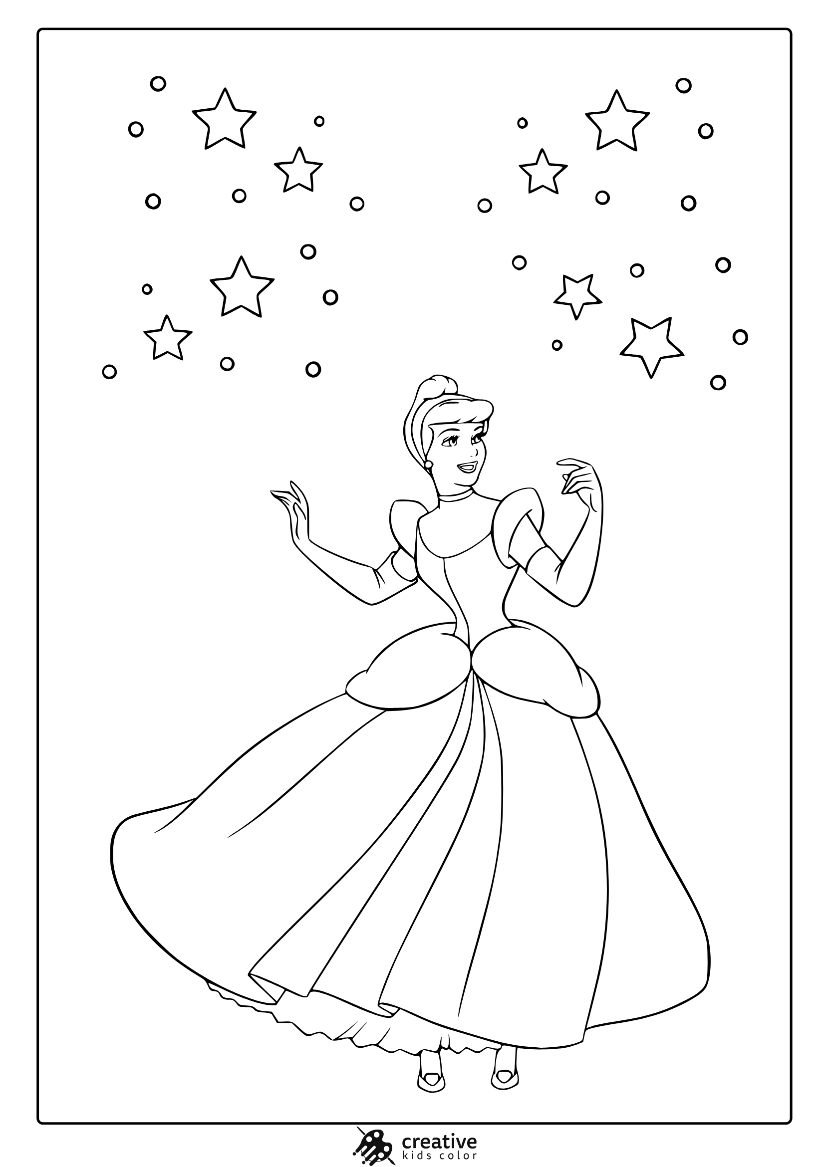Princess Coloring Pages 25 Free Printable PDF Princess Coloring Pages 25 Free Printable PDF
