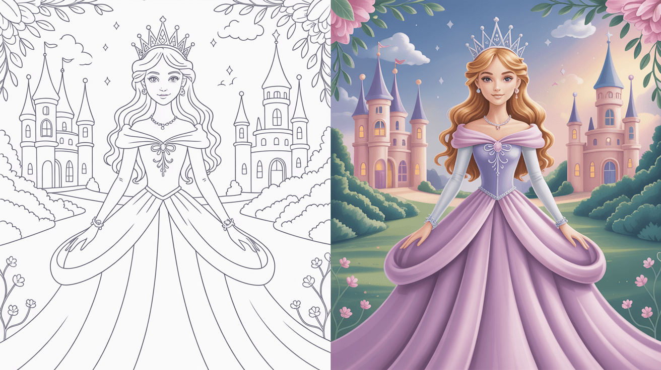 Princess Coloring Pages 25 Free Printable PDF 