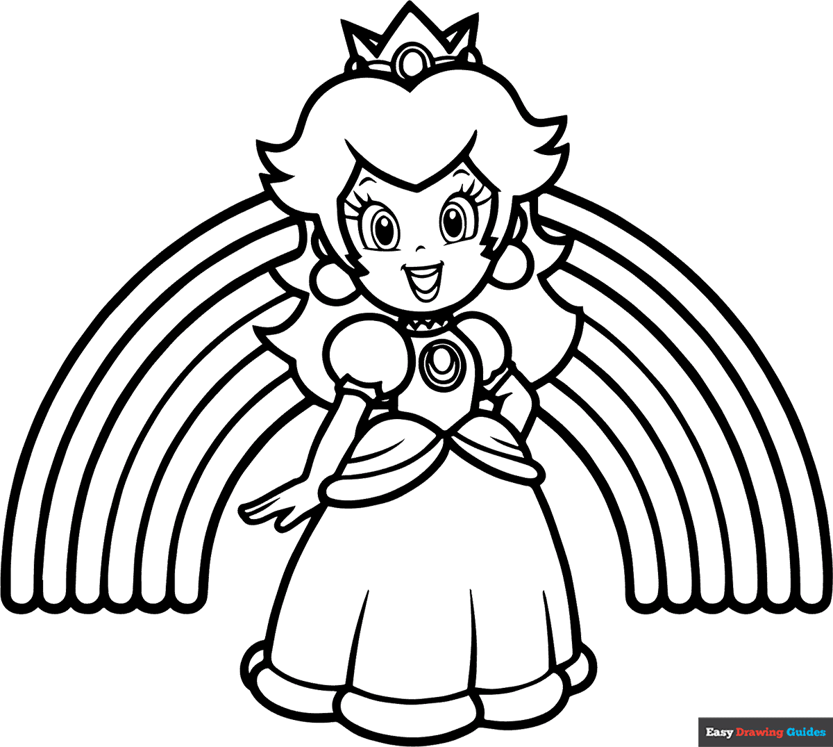 coloring pages princess peach coloring pages princess peach