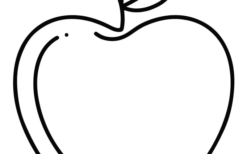 Printable Apple Coloring Page Fall Printable Color Sheet Toddler Coloring Sheet Indoor Activity For Toddler Color The Apple Etsy