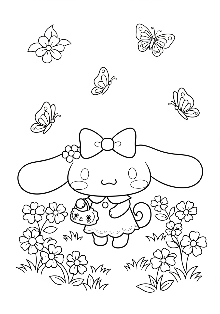 Printable Cinnamoroll Coloring Pages For Kids Printable Cinnamoroll Coloring Pages For Kids