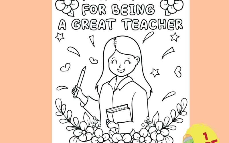 Printable Teacher Appreciation Coloring Pages Appreciation Thank You Coloring Pages Kids Coloring Page School Education Activity Sheets Etsy