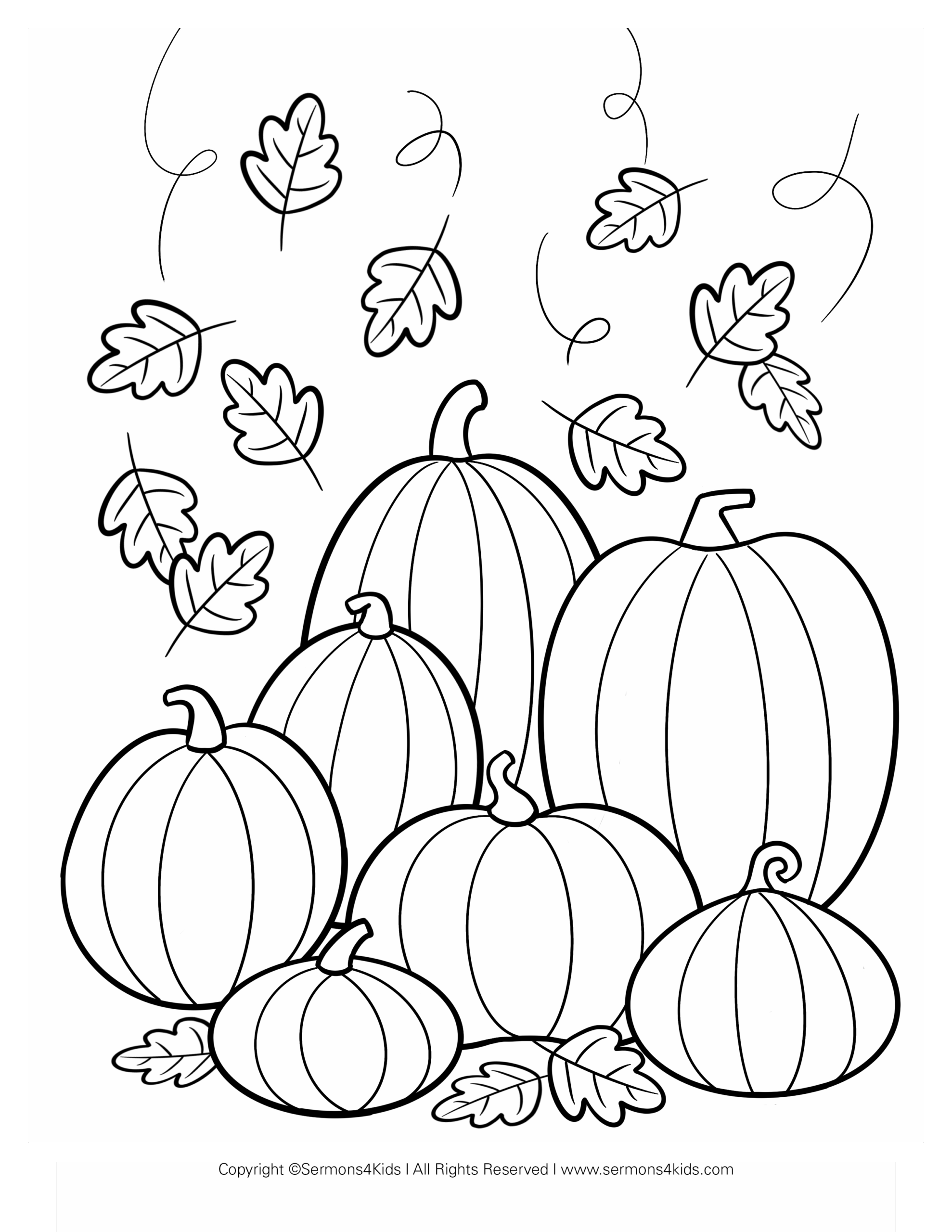 pumpkins coloring pages