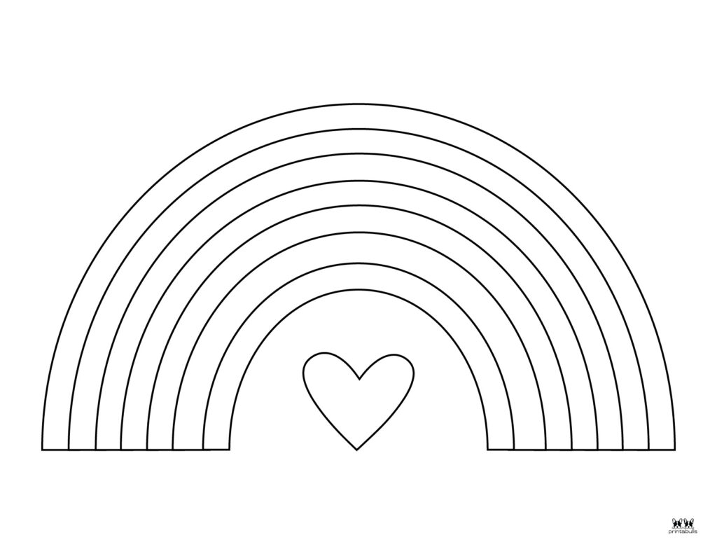 rainbow coloring page