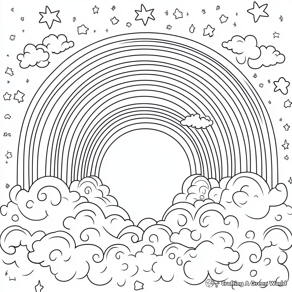 Rainbow Coloring Pages Free Printable 