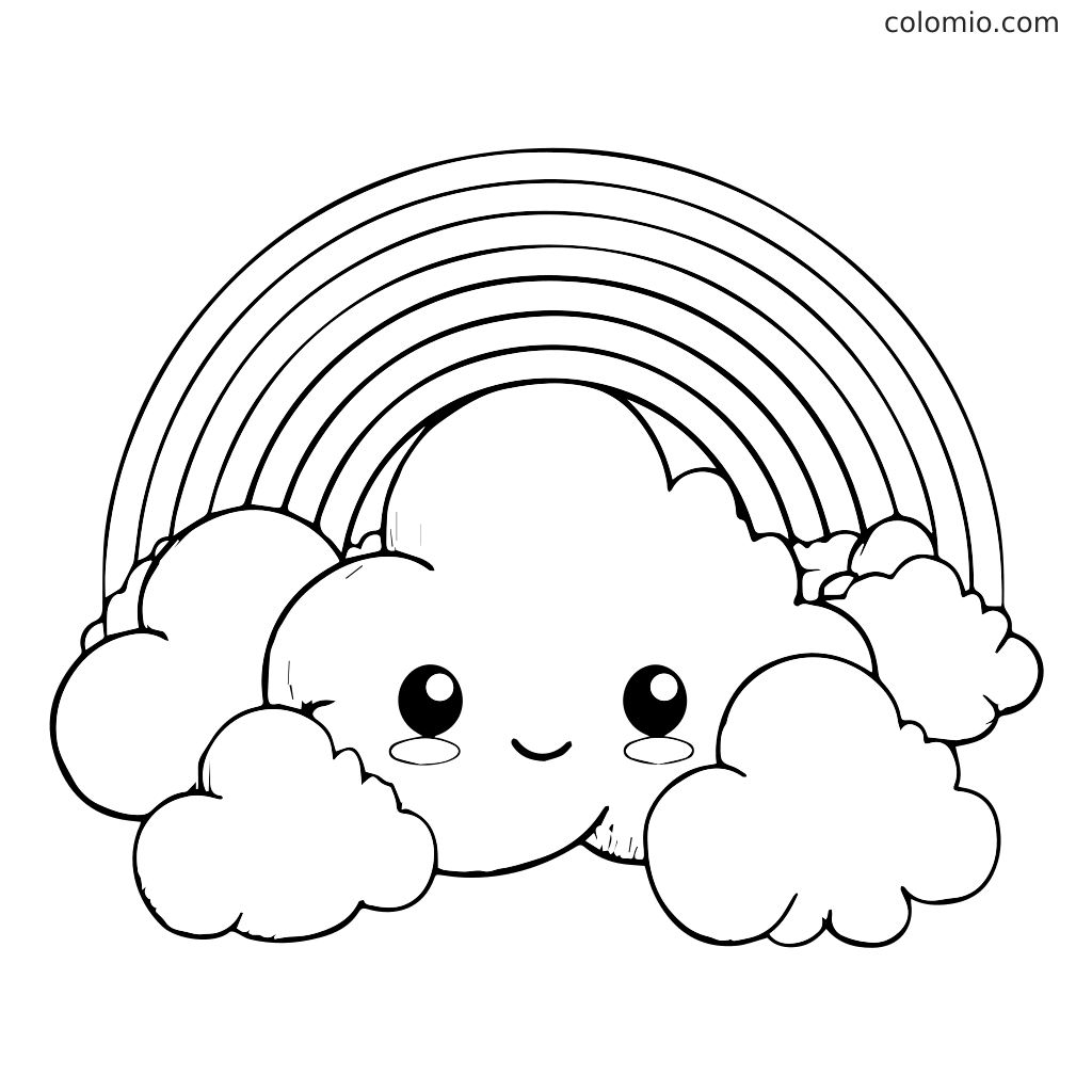 Rainbow Coloring Pages Free Printable Rainbow Coloring Sheets