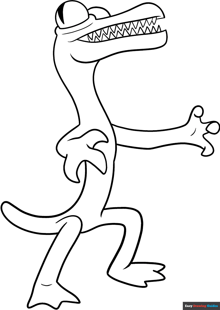 rainbow friends coloring page
