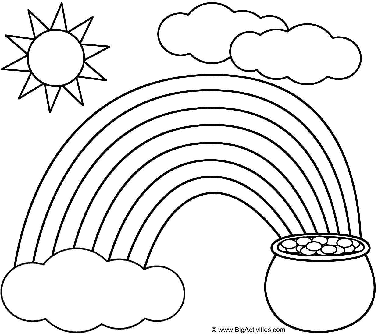 st patrick coloring page