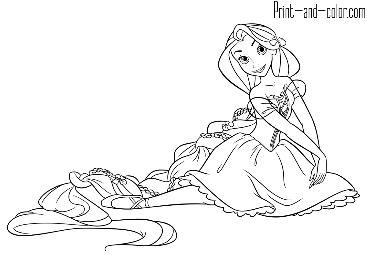 Rapunzel Coloring Pages Print And Color