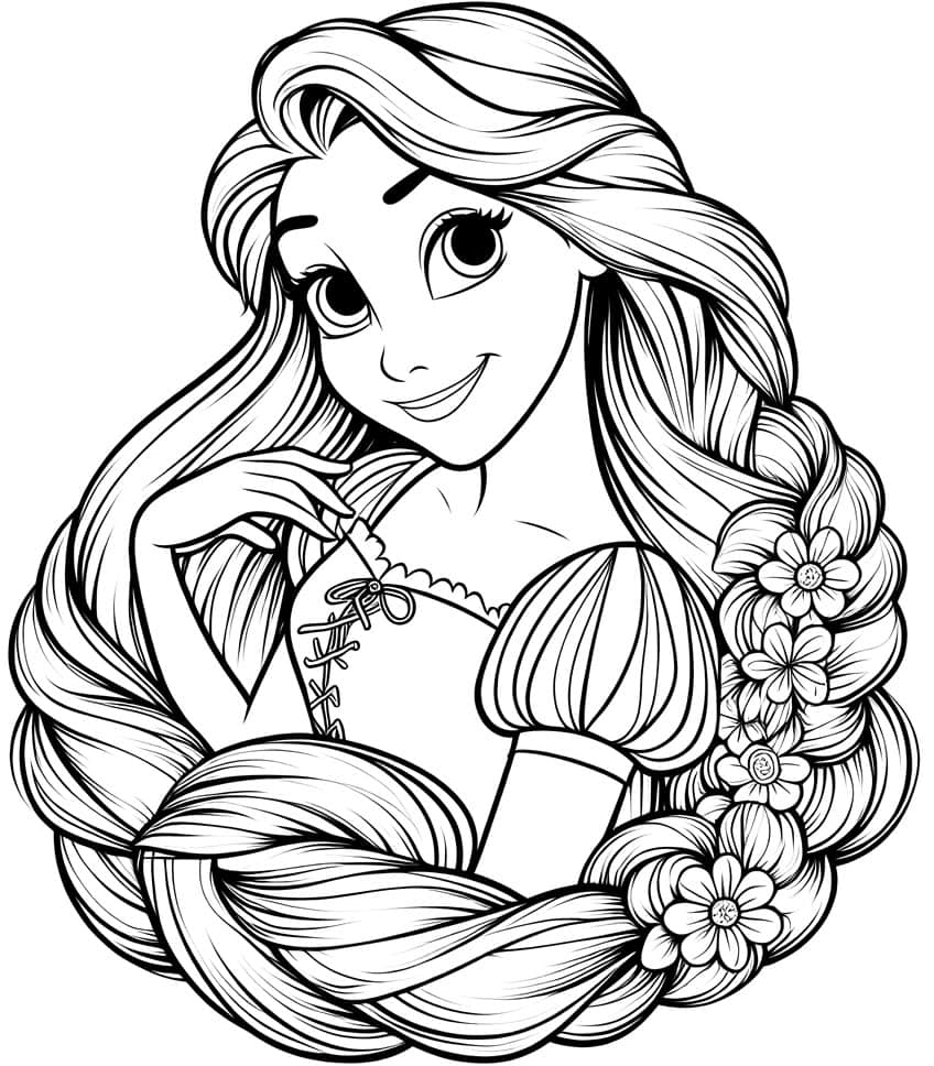 rapunzel coloring page rapunzel coloring page