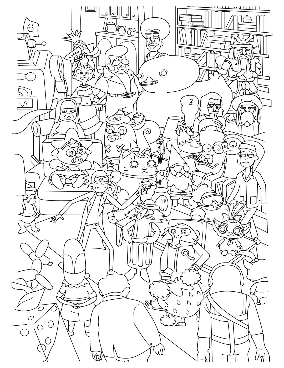 Rick And Morty Inspired Coloring Page Coloring For Adults Pdf Cartoon Coloring Pages Etsy Rick And Morty Inspired Coloring Page Coloring For Adults Pdf Cartoon Coloring Pages Etsy