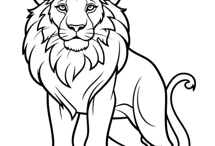 Roar Into Summer Fun With A Majestic Lion Coloring Page