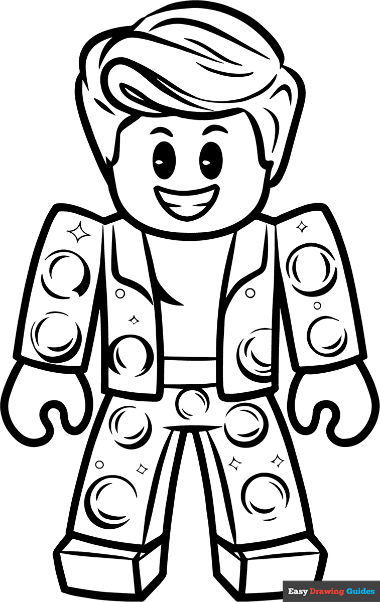 Roblox Disco Boy Coloring Page Easy Drawing Guides Roblox Disco Boy Coloring Page Easy Drawing Guides