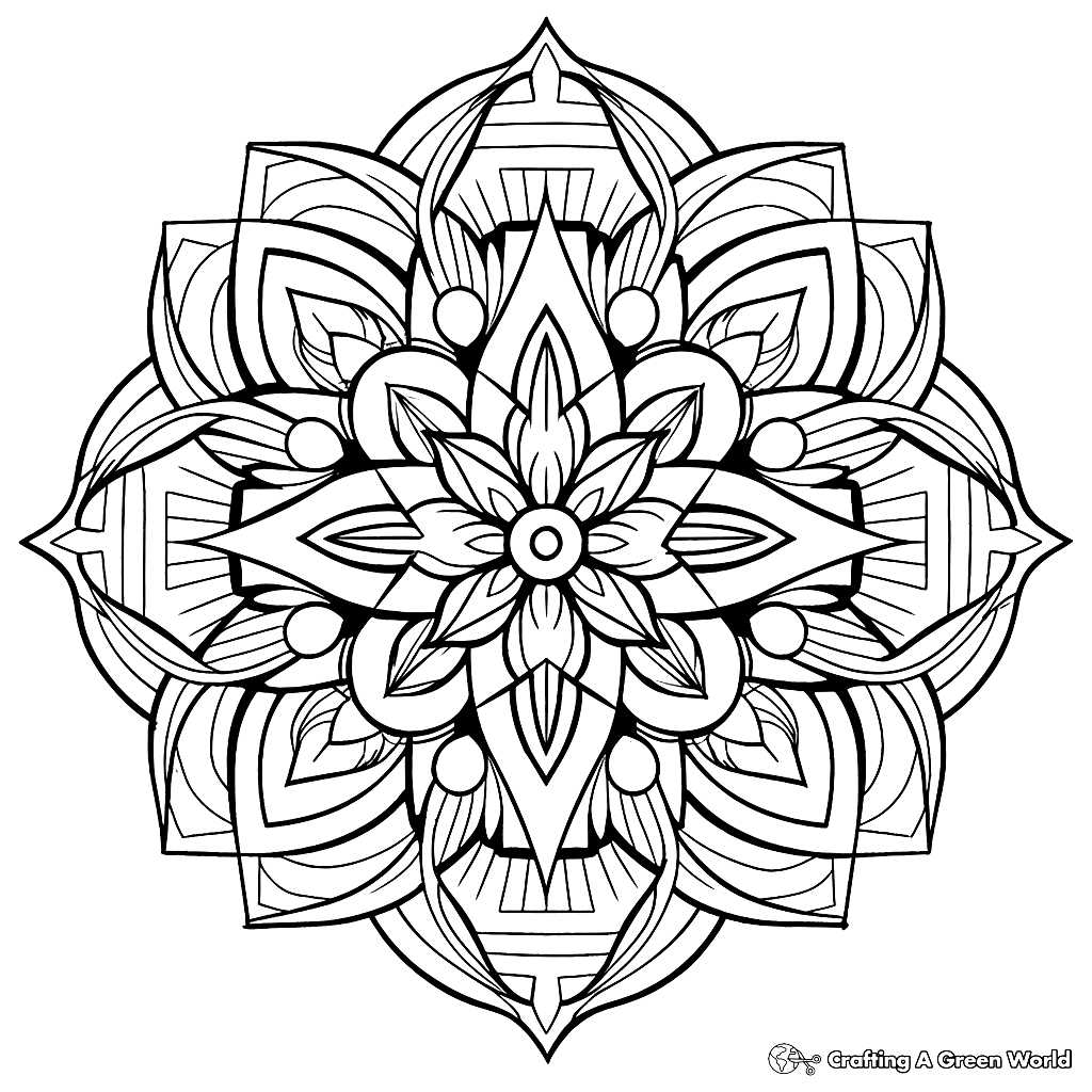 geometric coloring pages