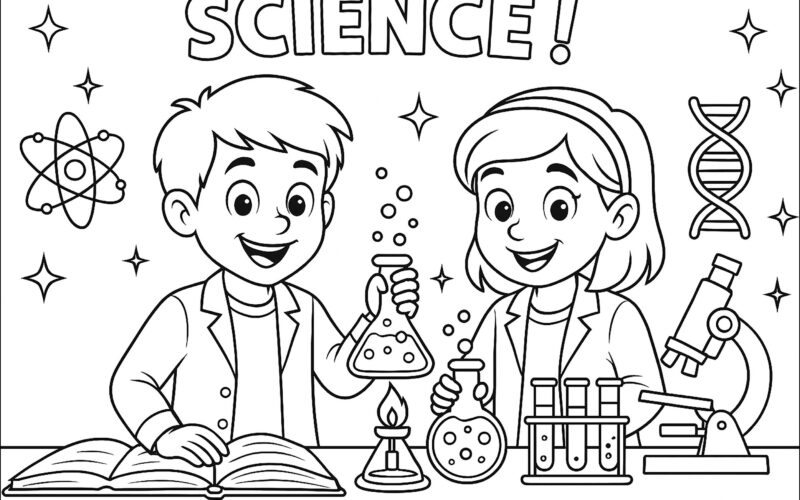 Science Is Fun Science Coloring Pages