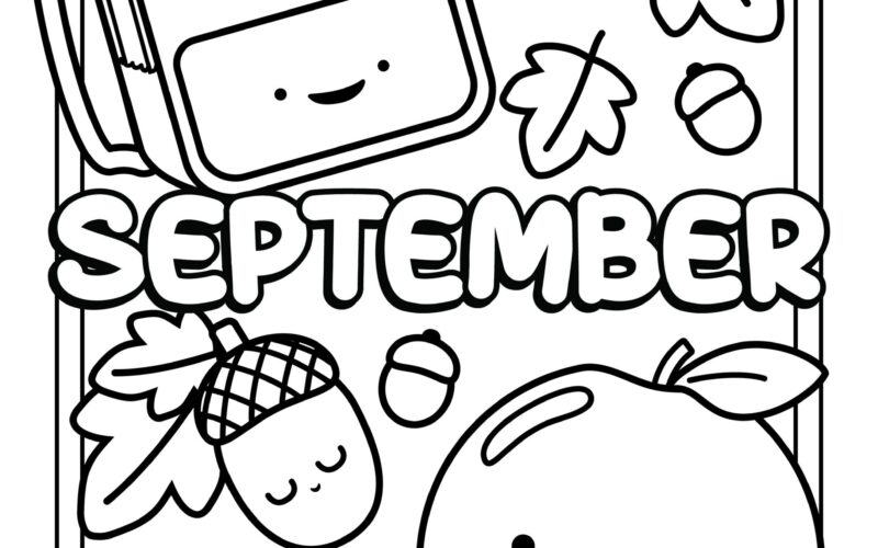 September Coloring Pages Cute Coloring Pages For Kids