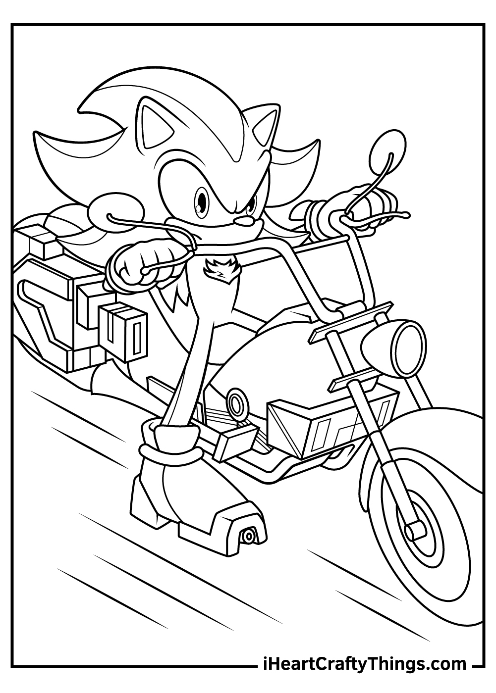 Shadow Sonic The Hedgehog Coloring Pages 22 Free Printables