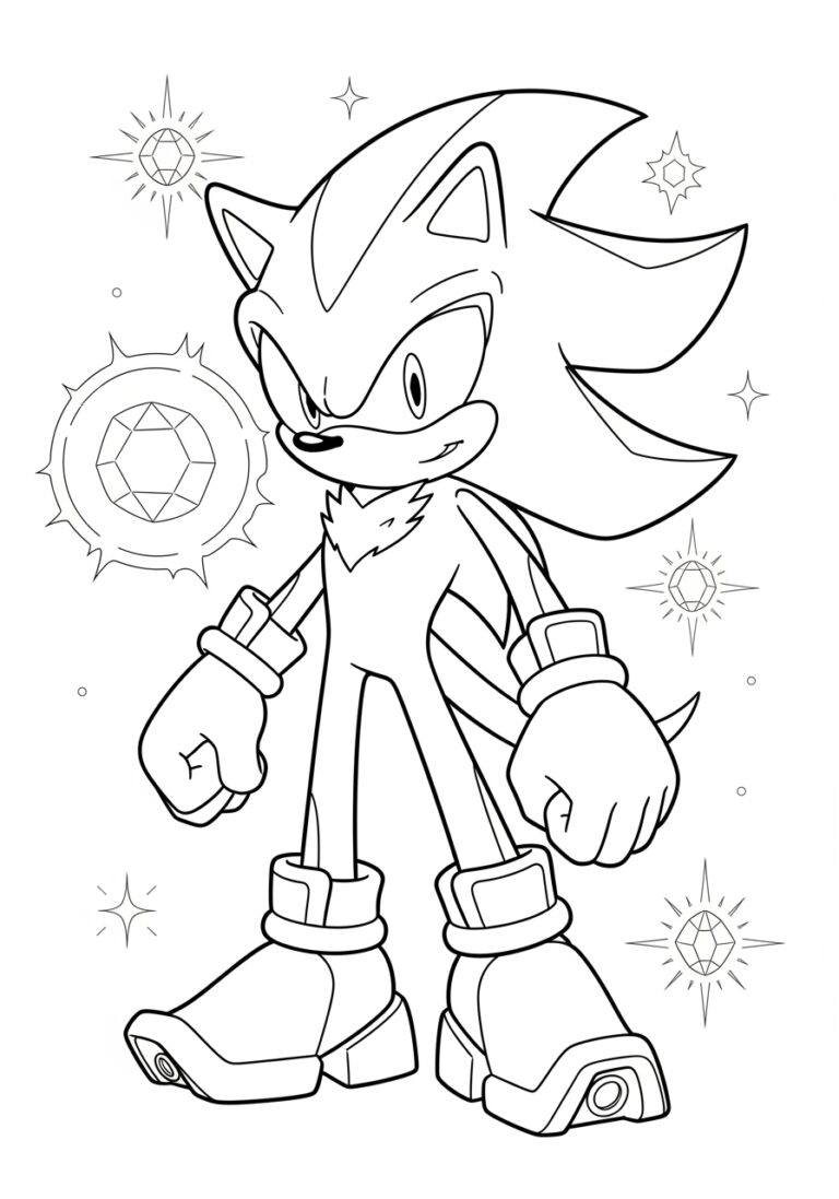shadow coloring page