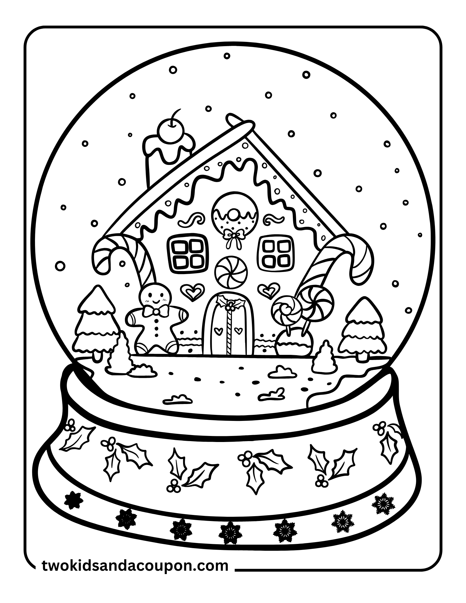 snow coloring pages