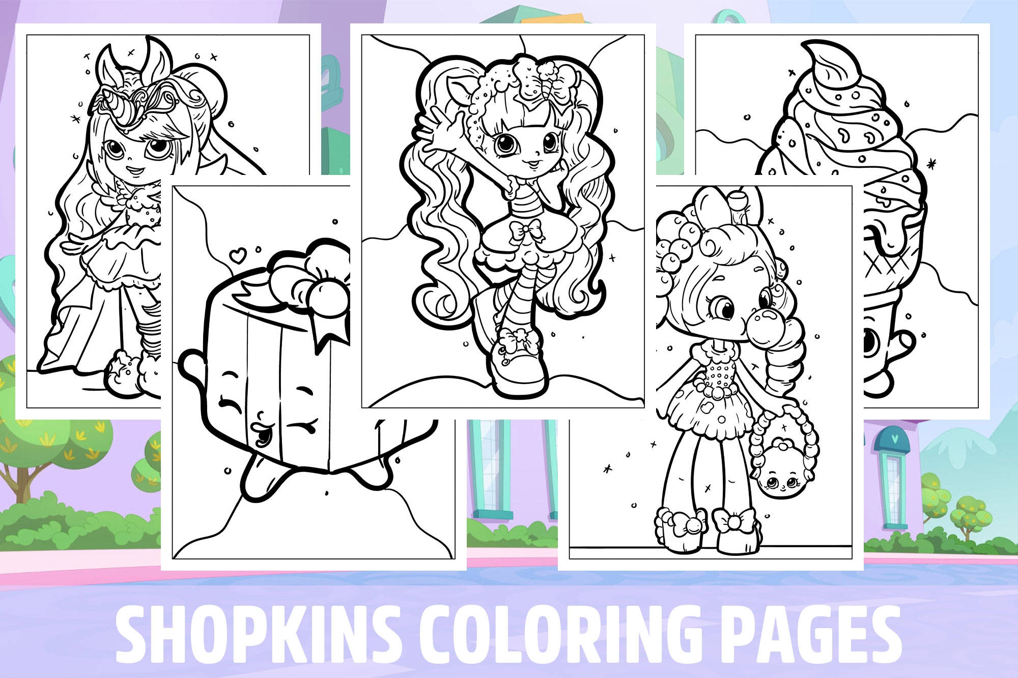 shopkins coloring pages