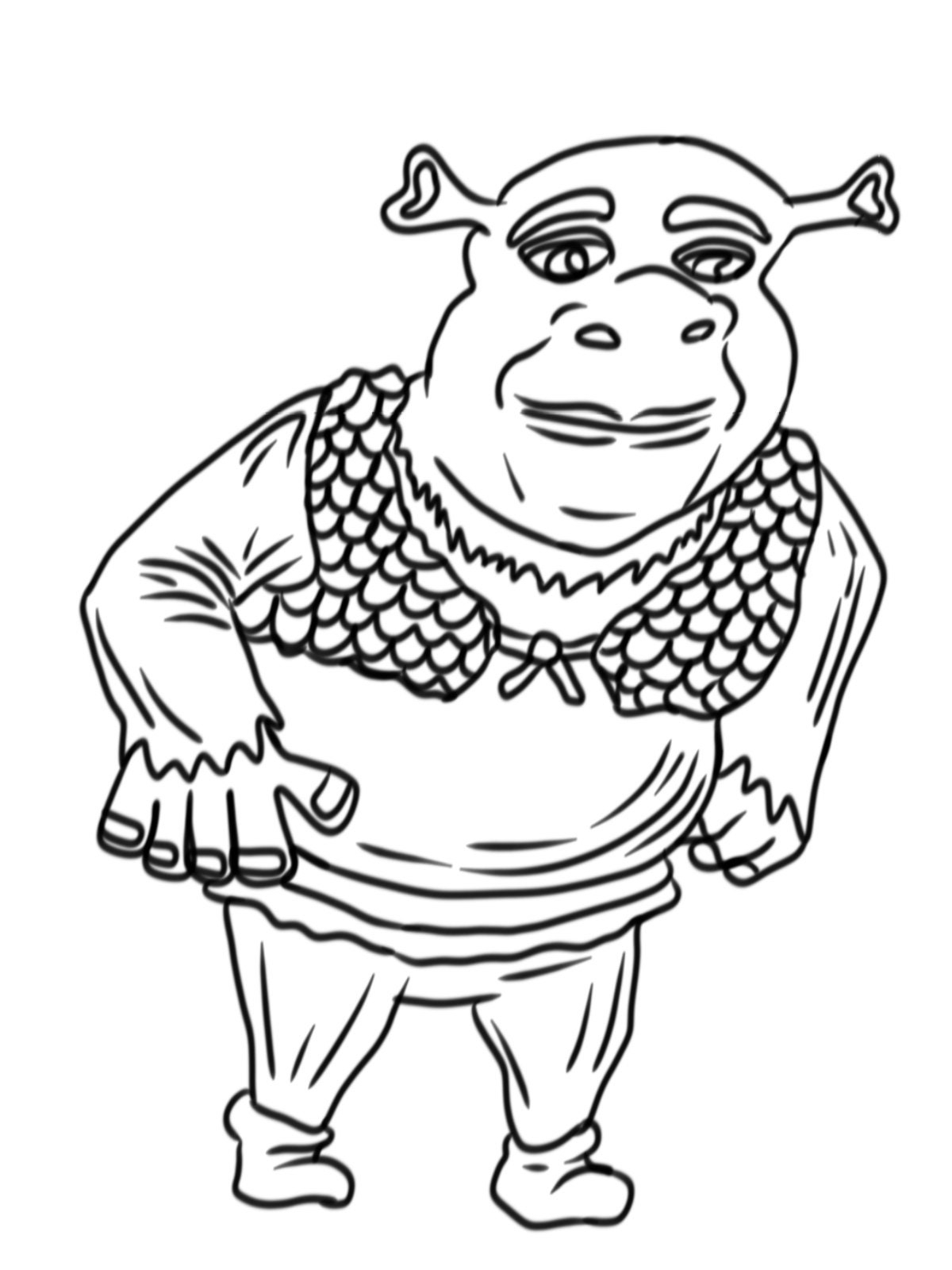 shrek coloring pages