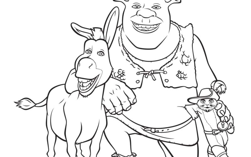 Shrek Coloring Pages Denver Center For The Performing Arts