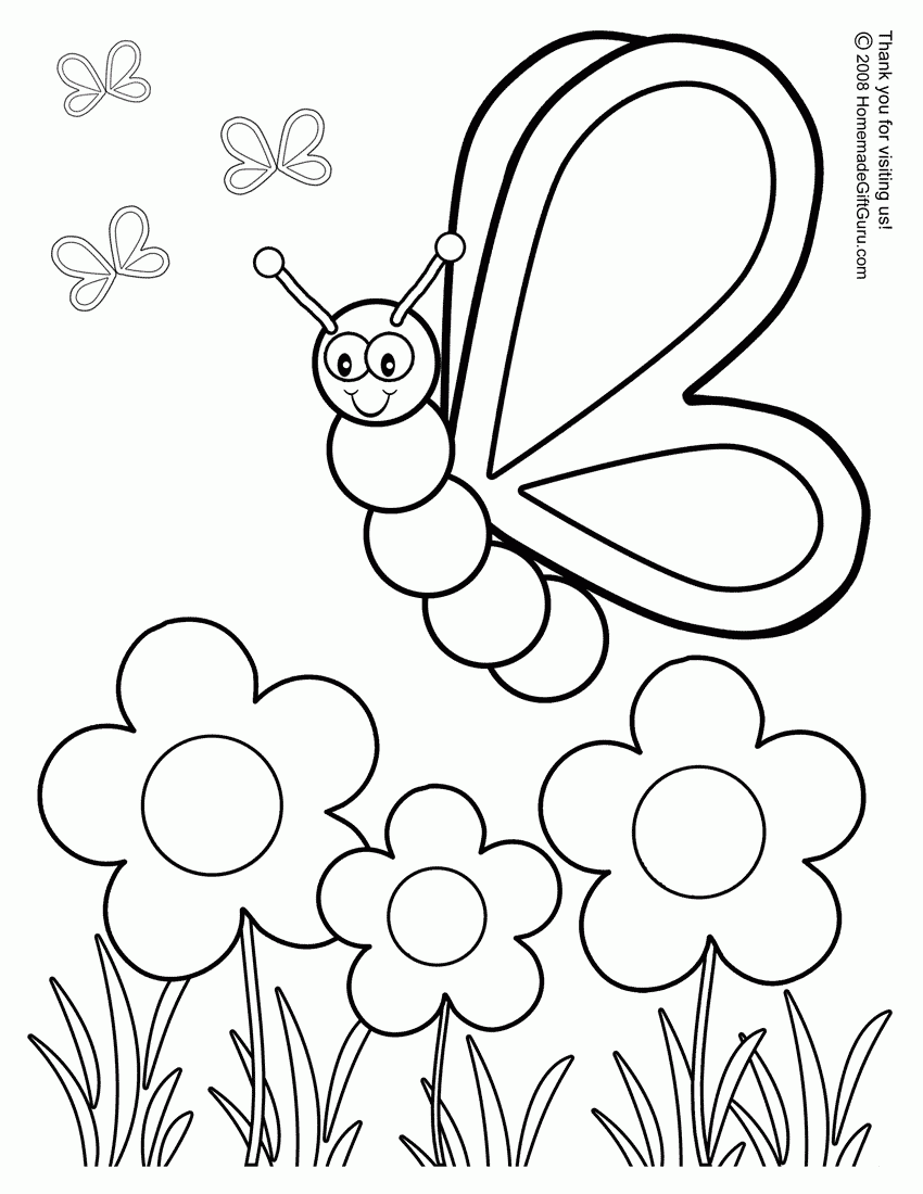 free coloring pages butterfly