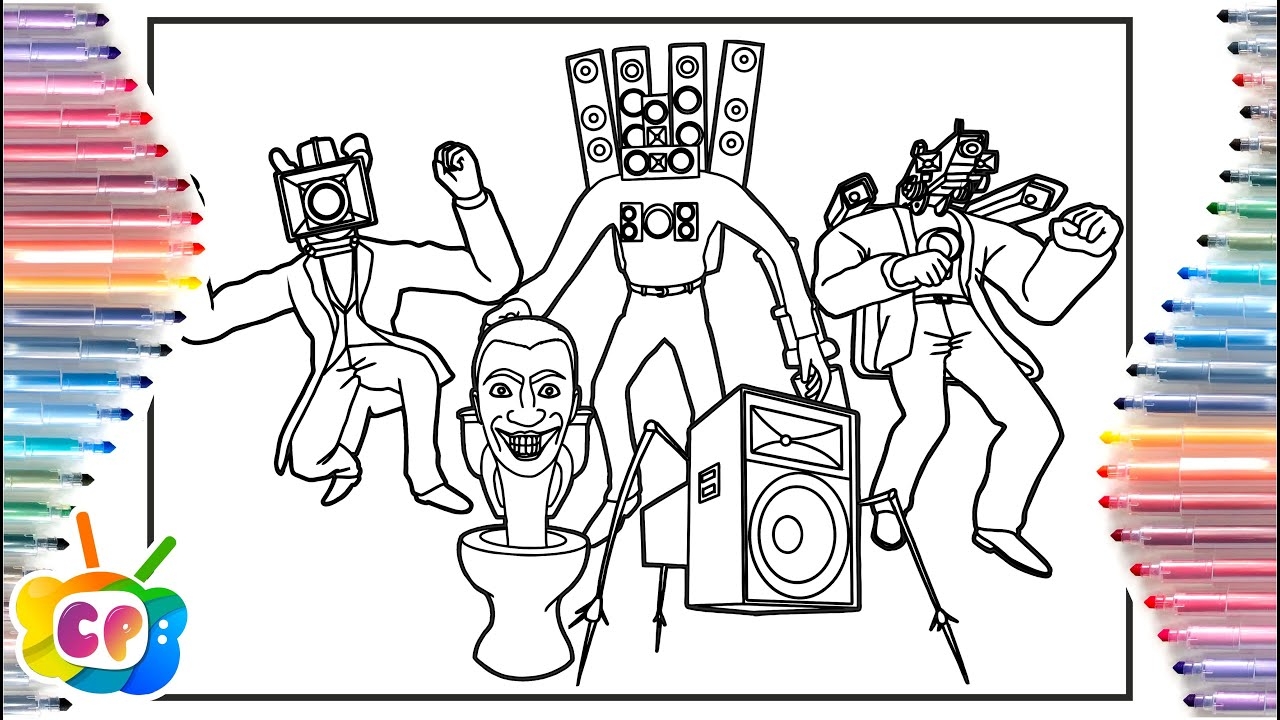SKIBIDI TOILET Coloring Page SKIBIDI TOILET TITAN SPEAKERMAN BIG CAMERAMAN TITAN CAMERAMAN YouTube SKIBIDI TOILET Coloring Page SKIBIDI TOILET TITAN SPEAKERMAN BIG CAMERAMAN TITAN CAMERAMAN YouTube
