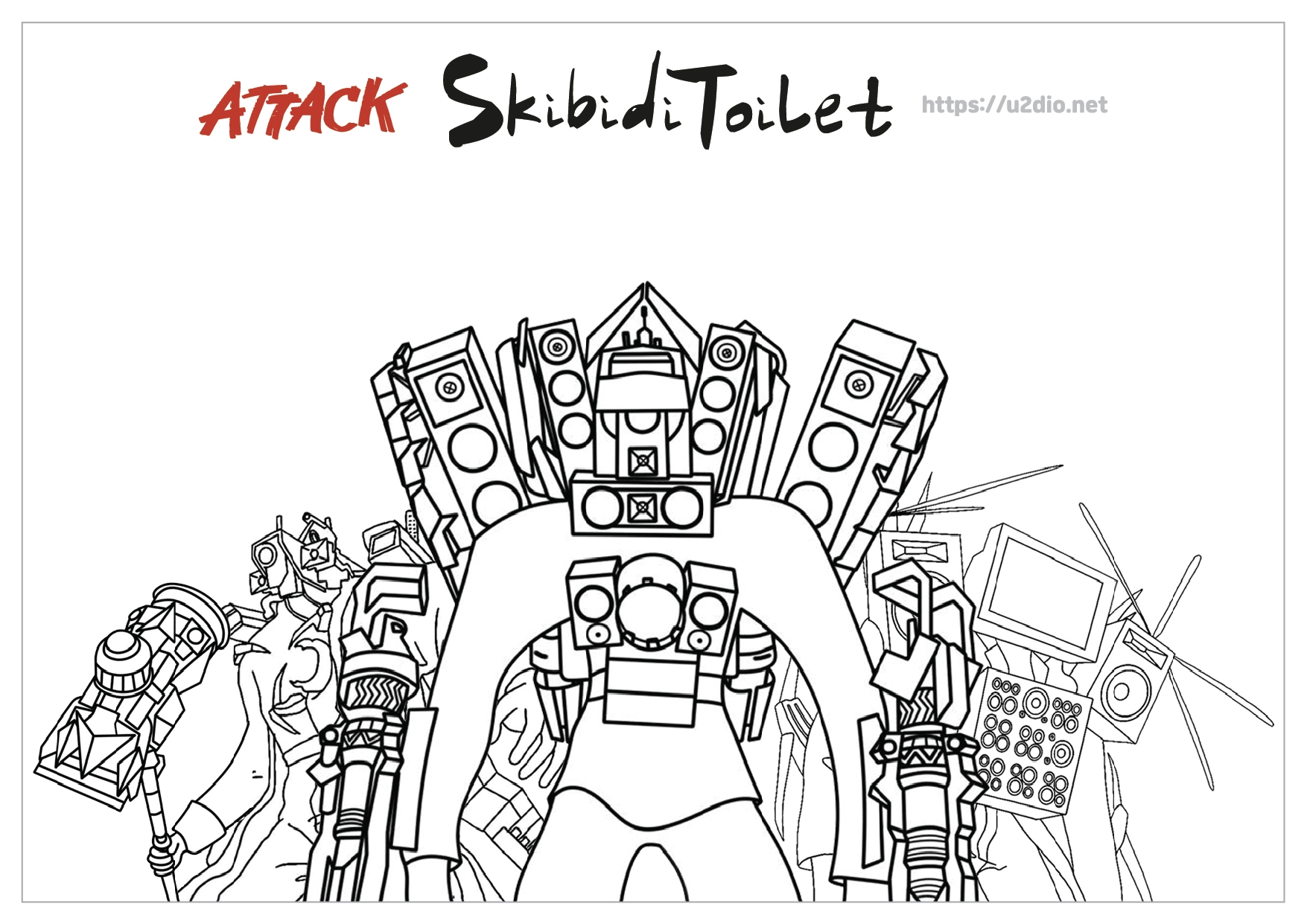 skibidi toilet coloring page skibidi toilet coloring page