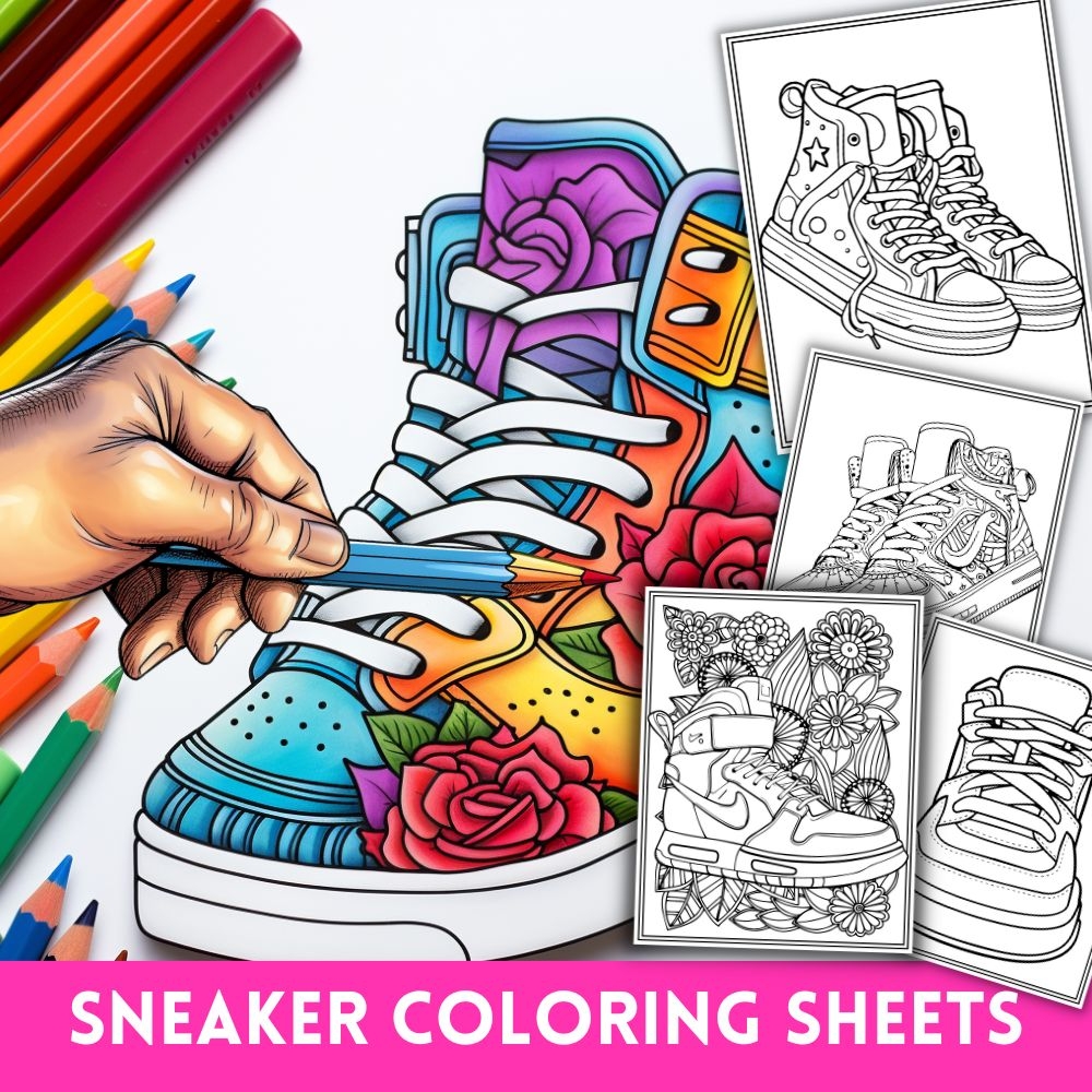Sneaker Coloring Pages Fashion Designs Coloring Sheets Made By Teachers Sneaker Coloring Pages Fashion Designs Coloring Sheets Made By Teachers