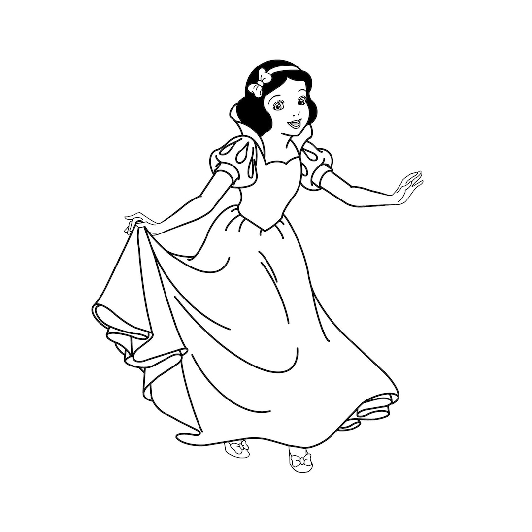 Snow White snow White And The Seven Dwarfs Digital Files Svg pdf png jpeg Princess Coloring Pages Etsy Israel Snow White snow White And The Seven Dwarfs Digital Files Svg pdf png jpeg Princess Coloring Pages Etsy Israel