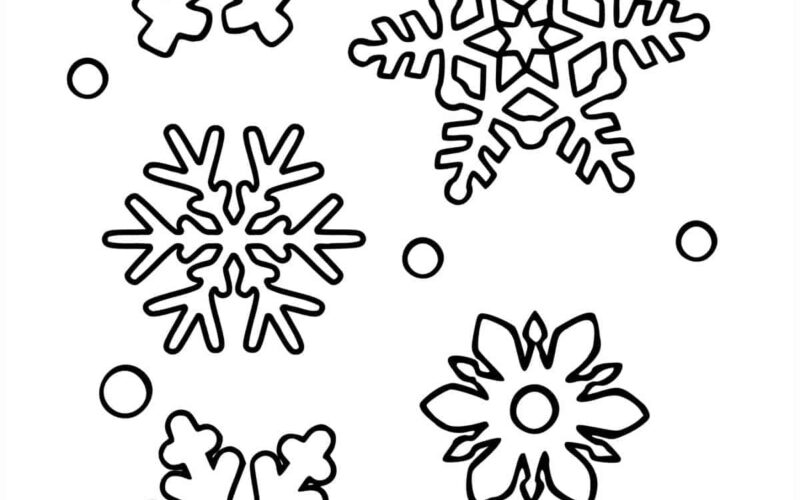 Snowflake Coloring Pages Skip To My Lou
