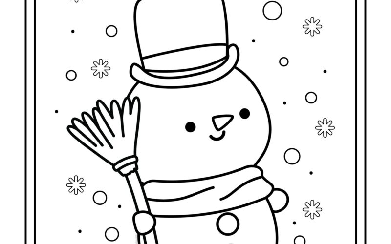 Snowman Coloring Pages Free Printable PDFs Cute Coloring Pages For Kids