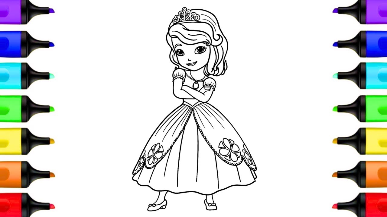 princes sofia coloring pages