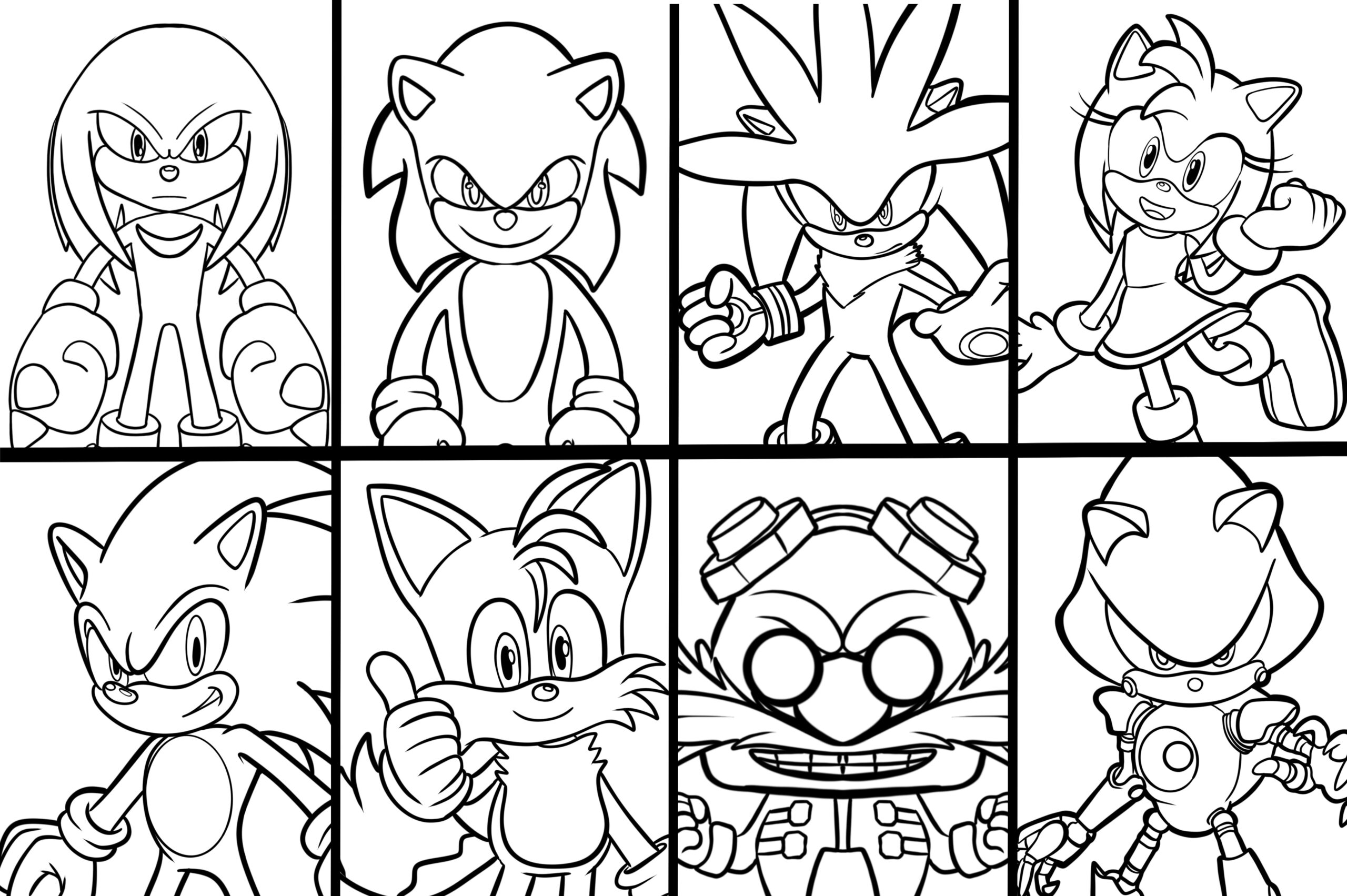 Sonic 3 Coloring Pages