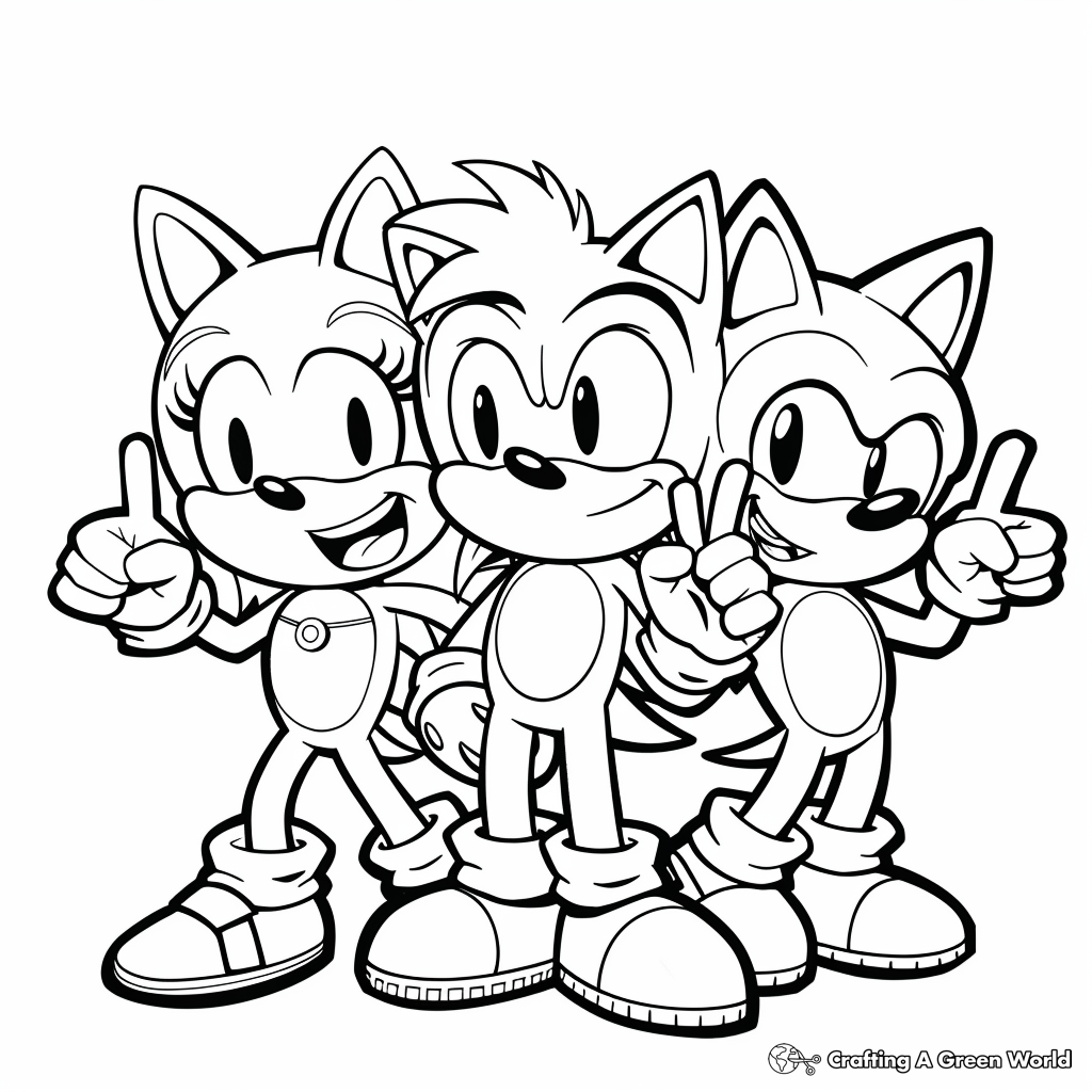 Sonic And Friends Coloring Pages Free Printable Sonic And Friends Coloring Pages Free Printable