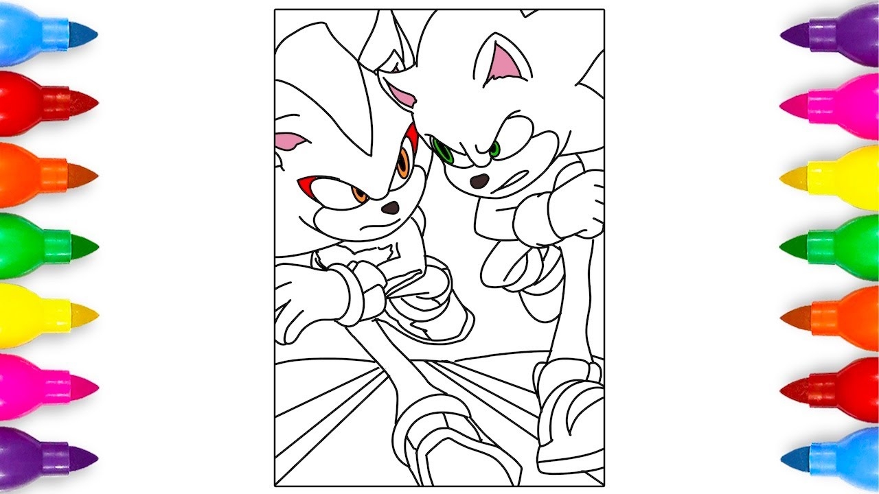 sonic 3 coloring pages