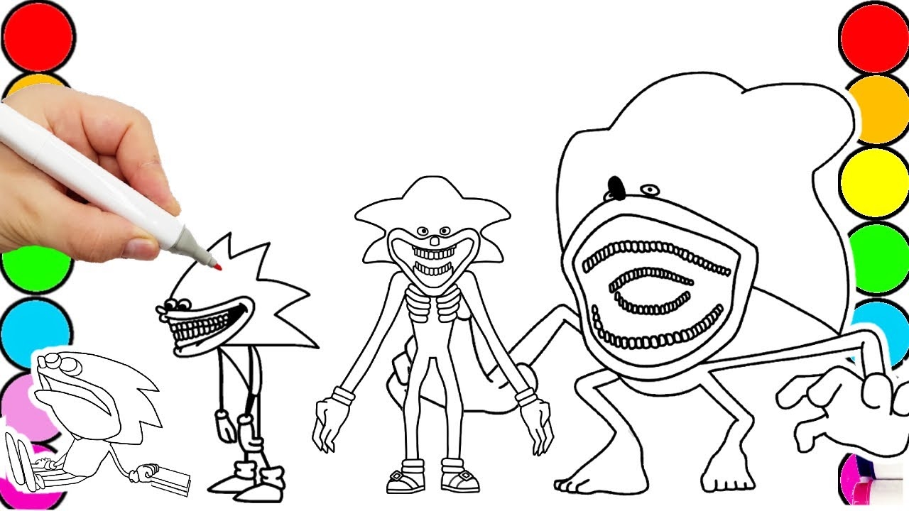 Sonic Team Coloring Pages Sonic The Hedgehog Teils Shadow Knuckles Shin Sonic Tapes Draw 7 YouTube Sonic Team Coloring Pages Sonic The Hedgehog Teils Shadow Knuckles Shin Sonic Tapes Draw 7 YouTube