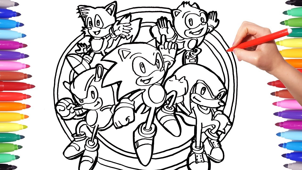 Sonic The Hedgehog Coloring Pages Watch How To Draw Sonic And Friends Cartoon Coloring Pages YouTube Sonic The Hedgehog Coloring Pages Watch How To Draw Sonic And Friends Cartoon Coloring Pages YouTube