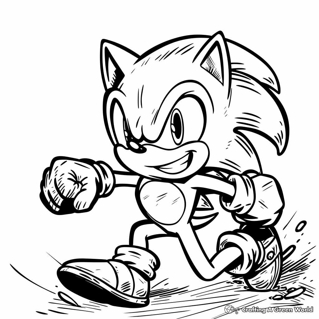 Sonic The Hedgehog Movie Coloring Pages Free Printable 
