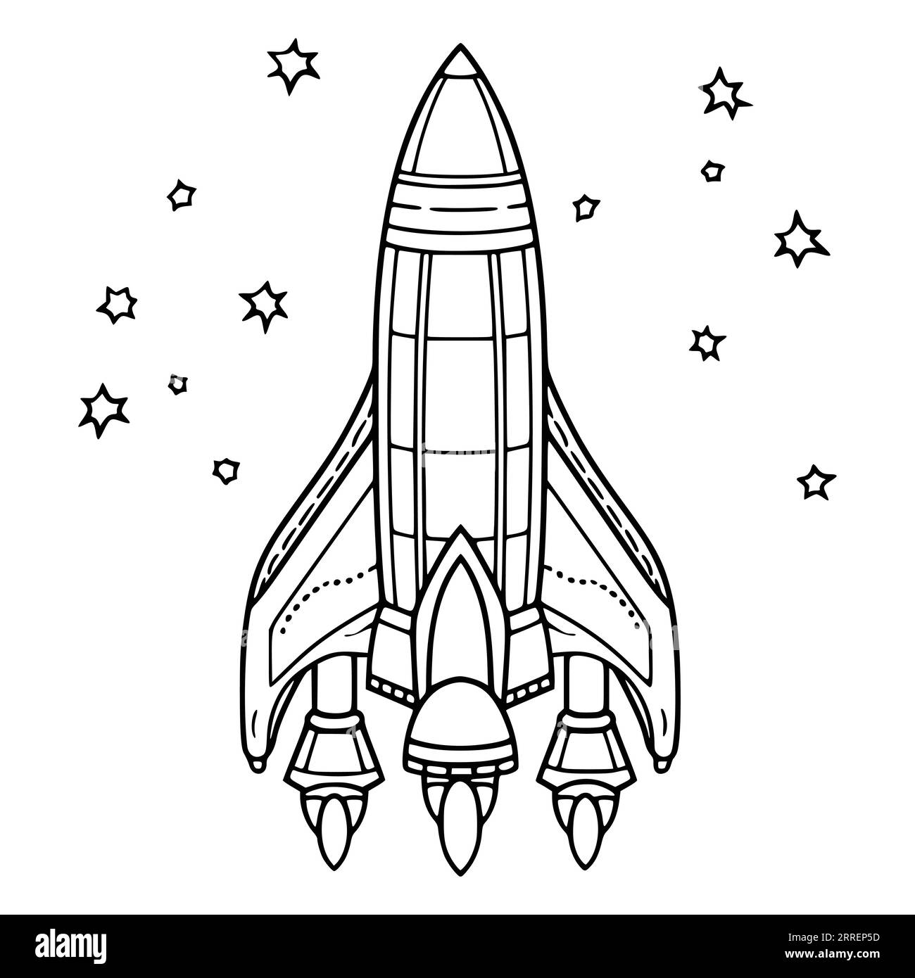 Spaceship Coloring Pages Printable Cut Out Stock Images Pictures Alamy