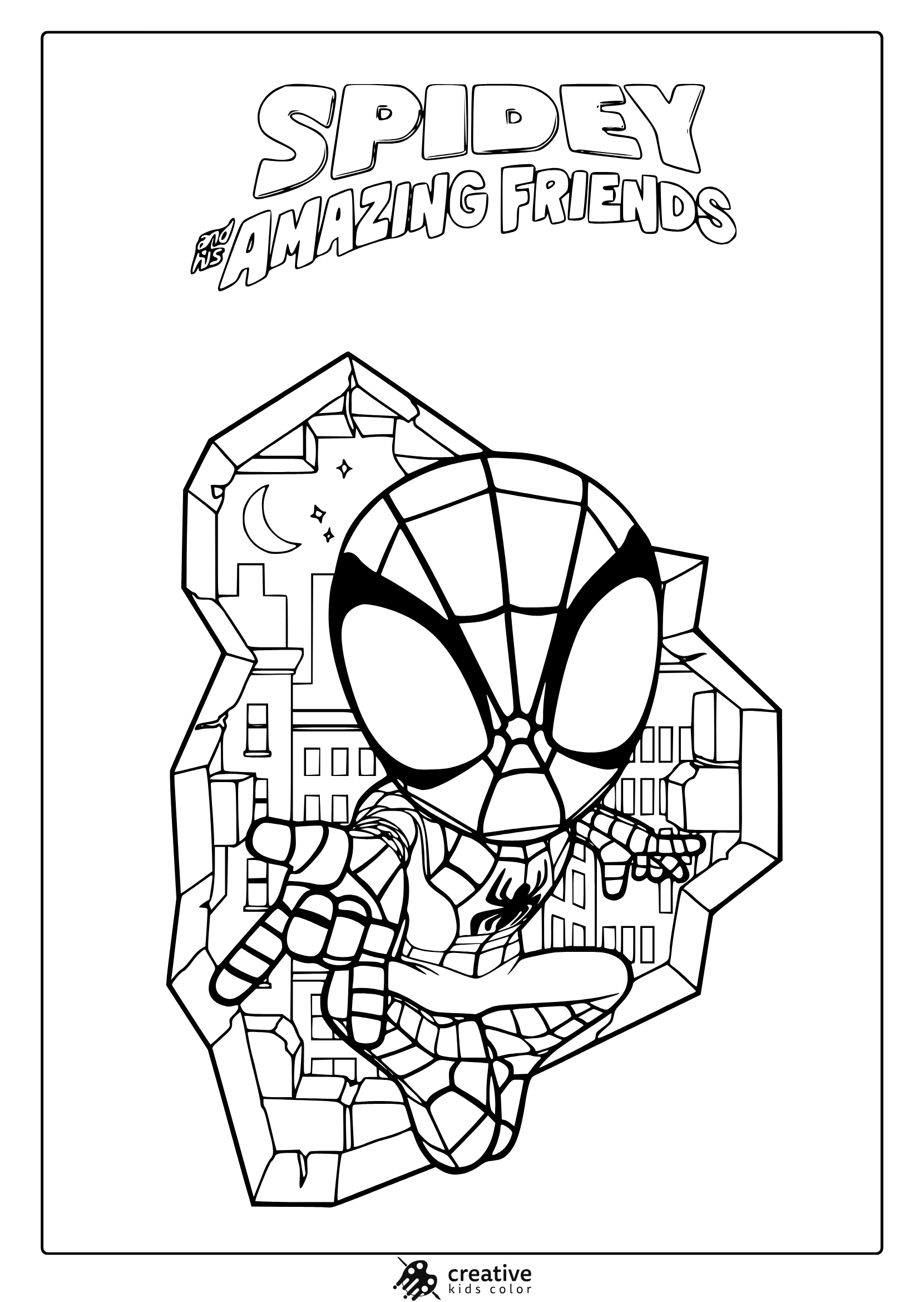 spidey and friends coloring pages